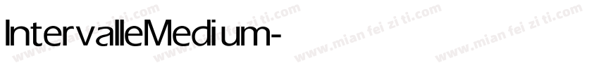 Intervalle Medium字体转换